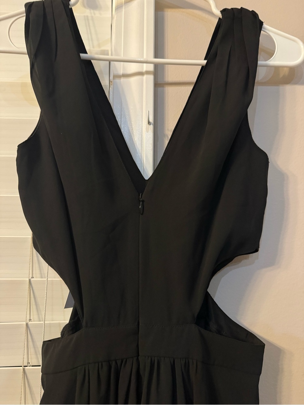 ASOS black maxi dress with side cut out size 2 - Picture 8 of 11